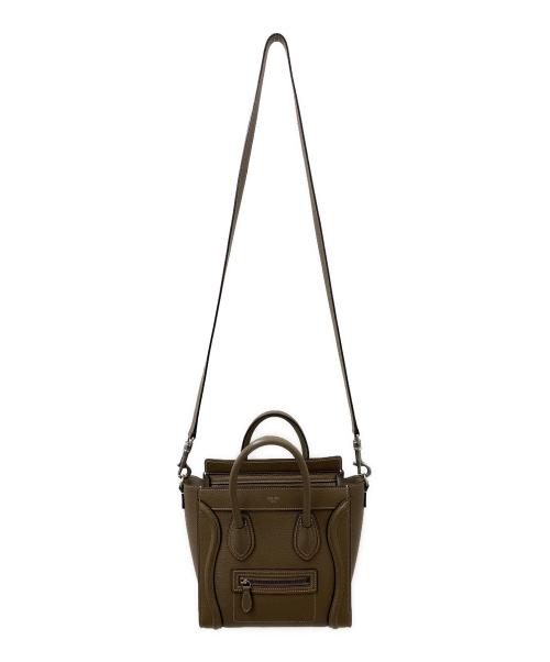 CELINE（セリーヌ）CELINE (セリーヌ) ラゲージ ナノショッパー グレージュ サイズ:ナノの古着・服飾アイテム