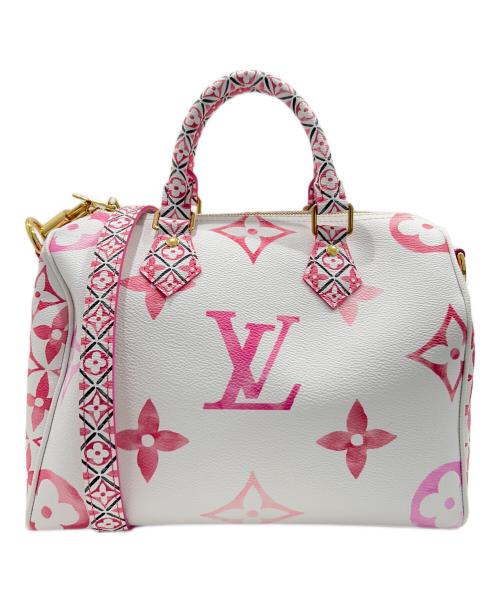 LOUIS VUITTON（ルイ ヴィトン）LOUIS VUITTON (ルイ ヴィトン) バイザプール スピーディ・バンドリエール25/By The Pool Speedy Bandoulière 25/M23073 ホワイト×ピンク サイズ:25の古着・服飾アイテム