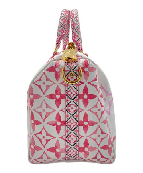 LOUIS VUITTON（ルイ ヴィトン）LOUIS VUITTON (ルイ ヴィトン) バイザプール スピーディ・バンドリエール25/By The Pool Speedy Bandoulière 25/M23073 ホワイト×ピンク サイズ:25の古着・服飾アイテム