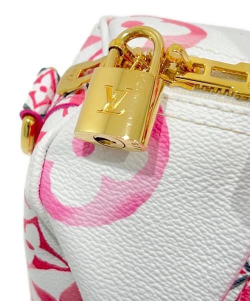 LOUIS VUITTON（ルイ ヴィトン）LOUIS VUITTON (ルイ ヴィトン) バイザプール スピーディ・バンドリエール25/By The Pool Speedy Bandoulière 25/M23073 ホワイト×ピンク サイズ:25の古着・服飾アイテム