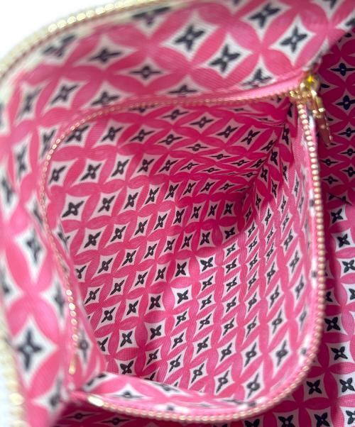 LOUIS VUITTON（ルイ ヴィトン）LOUIS VUITTON (ルイ ヴィトン) バイザプール スピーディ・バンドリエール25/By The Pool Speedy Bandoulière 25/M23073 ホワイト×ピンク サイズ:25の古着・服飾アイテム