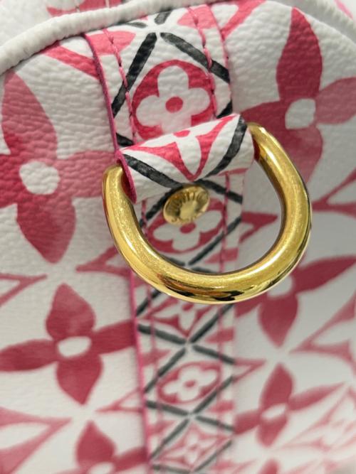 LOUIS VUITTON（ルイ ヴィトン）LOUIS VUITTON (ルイ ヴィトン) バイザプール スピーディ・バンドリエール25/By The Pool Speedy Bandoulière 25/M23073 ホワイト×ピンク サイズ:25の古着・服飾アイテム