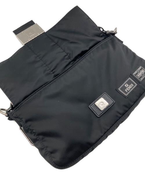 FENDI（フェンディ）FENDI (フェンディ) PORTER (ポーター) ナイロンバゲットショルダーバッグ/ハンドバッグ/ショルダーバッグ/ウエストバッグ ブラック サイズ:-の古着・服飾アイテム