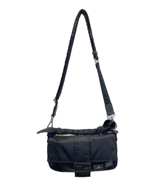 FENDI（フェンディ）FENDI (フェンディ) PORTER (ポーター) ナイロンバゲットショルダーバッグ/ハンドバッグ/ショルダーバッグ/ウエストバッグ ブラック サイズ:-の古着・服飾アイテム