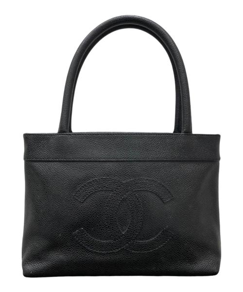 CHANEL（シャネル）CHANEL (シャネル) ココマークハンドバッグ ブラックの古着・服飾アイテム