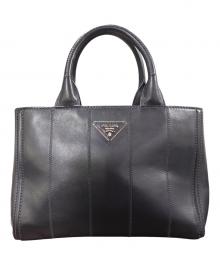 PRADA（プラダ）の古着「カナバレザートートバッグ」｜ブラック