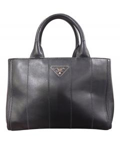 中古・古着通販】PRADA (プラダ) レザー 2WAYトートバッグ ブラック