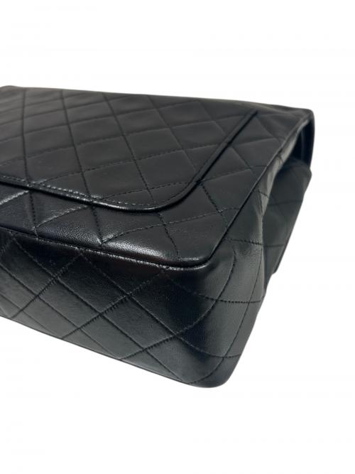CHANEL（シャネル）CHANEL (シャネル) マトラッセ25 Wフラップチェーンショルダーバッグ ブラック サイズ:25の古着・服飾アイテム