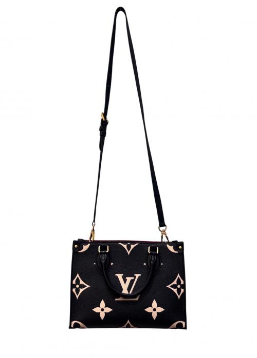 LOUIS VUITTON（ルイ ヴィトン）LOUIS VUITTON (ルイ ヴィトン) オンザゴーPM モノグラム・アンプラント/ショルダーバッグ ブラック×ベージュ サイズ:PMの古着・服飾アイテム