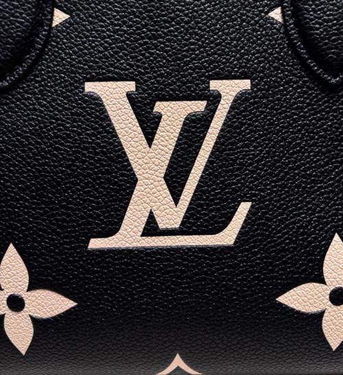 LOUIS VUITTON（ルイ ヴィトン）LOUIS VUITTON (ルイ ヴィトン) オンザゴーPM モノグラム・アンプラント/ショルダーバッグ ブラック×ベージュ サイズ:PMの古着・服飾アイテム