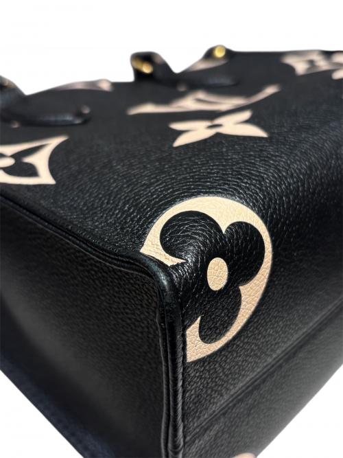 LOUIS VUITTON（ルイ ヴィトン）LOUIS VUITTON (ルイ ヴィトン) オンザゴーPM モノグラム・アンプラント/ショルダーバッグ ブラック×ベージュ サイズ:PMの古着・服飾アイテム
