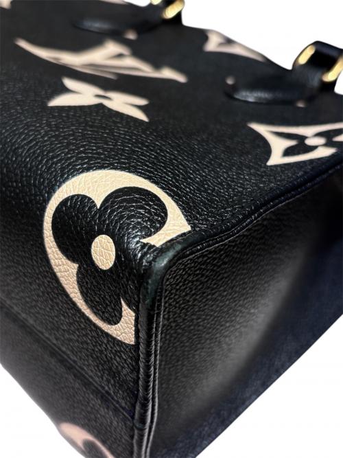 LOUIS VUITTON（ルイ ヴィトン）LOUIS VUITTON (ルイ ヴィトン) オンザゴーPM モノグラム・アンプラント/ショルダーバッグ ブラック×ベージュ サイズ:PMの古着・服飾アイテム