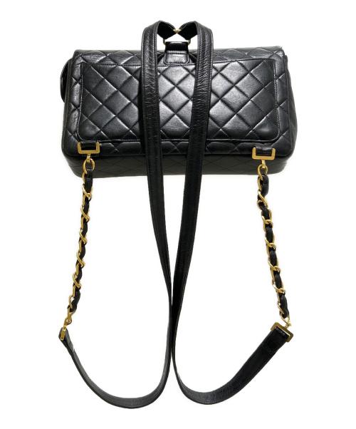 CHANEL（シャネル）CHANEL (シャネル) マトラッセチェーンリュック ブラック サイズ:25の古着・服飾アイテム