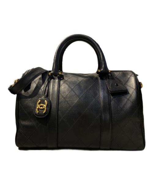 CHANEL（シャネル）CHANEL (シャネル) ビコローレ ボストンバッグ ブラックの古着・服飾アイテム
