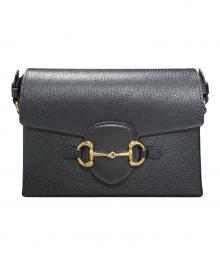GUCCI（グッチ）の古着「ホースビット1955ショルダーバッグ 732314」｜ブラック×ゴールド