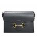 GUCCI（グッチ）の古着「ホースビット1955ショルダーバッグ 732314」｜ブラック×ゴールド