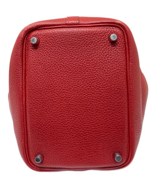 HERMES（エルメス）HERMES (エルメス) ピコタンロックPM　トリヨンクレマンス　□O:2011年 レッド系 サイズ:PMの古着・服飾アイテム