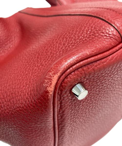 HERMES（エルメス）HERMES (エルメス) ピコタンロックPM　トリヨンクレマンス　□O:2011年 レッド系 サイズ:PMの古着・服飾アイテム