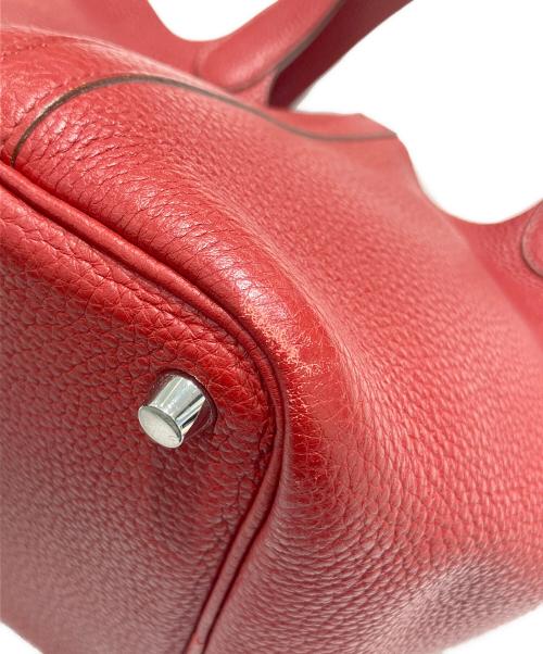 HERMES（エルメス）HERMES (エルメス) ピコタンロックPM　トリヨンクレマンス　□O:2011年 レッド系 サイズ:PMの古着・服飾アイテム