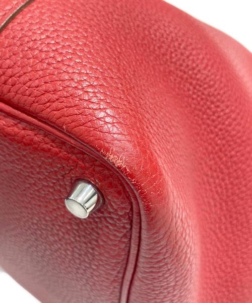 HERMES（エルメス）HERMES (エルメス) ピコタンロックPM　トリヨンクレマンス　□O:2011年 レッド系 サイズ:PMの古着・服飾アイテム