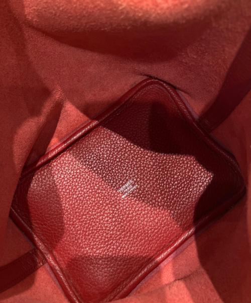 HERMES（エルメス）HERMES (エルメス) ピコタンロックPM　トリヨンクレマンス　□O:2011年 レッド系 サイズ:PMの古着・服飾アイテム