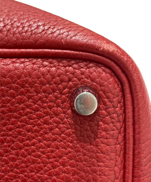 HERMES（エルメス）HERMES (エルメス) ピコタンロックPM　トリヨンクレマンス　□O:2011年 レッド系 サイズ:PMの古着・服飾アイテム