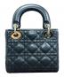 Christian Dior (クリスチャン ディオール) レディディオール ミニ ラムスキン 2022年製 ブラック×ゴールド金具 サイズ:mini/ミニ：500000円