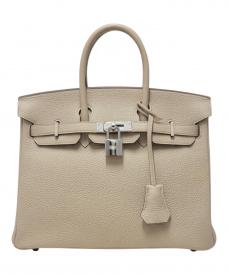 HERMESエルメス）の古着「Birkin 25 Verso バーキン 25 ヴェルソ/トゴ/トレンチ×ブーゲンビリア/U刻印：2022年製造/シルバー金具」｜トレンチ/ブーゲンビリア