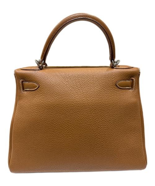 HERMES（エルメス）HERMES (エルメス) ケリー28 内縫い/トゴ/ゴールド/シルバー金具/◻︎M:2009年 ゴールド サイズ:28の古着・服飾アイテム