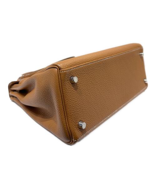 HERMES（エルメス）HERMES (エルメス) ケリー28 内縫い/トゴ/ゴールド/シルバー金具/◻︎M:2009年 ゴールド サイズ:28の古着・服飾アイテム