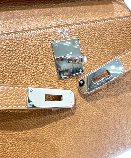 HERMES（エルメス）HERMES (エルメス) ケリー28 内縫い/トゴ/ゴールド/シルバー金具/◻︎M:2009年 ゴールド サイズ:28の古着・服飾アイテム