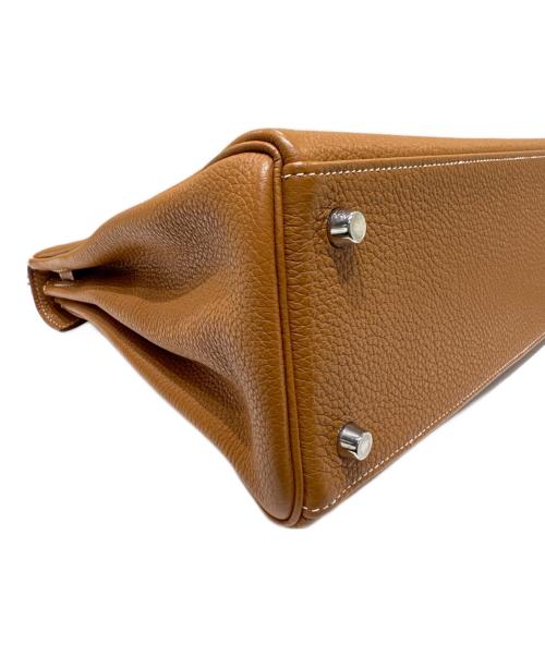 HERMES（エルメス）HERMES (エルメス) ケリー28 内縫い/トゴ/ゴールド/シルバー金具/◻︎M:2009年 ゴールド サイズ:28の古着・服飾アイテム