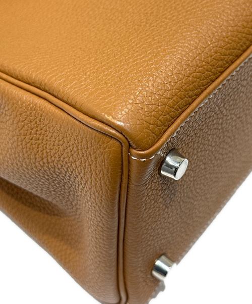 HERMES（エルメス）HERMES (エルメス) ケリー28 内縫い/トゴ/ゴールド/シルバー金具/◻︎M:2009年 ゴールド サイズ:28の古着・服飾アイテム