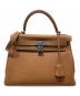HERMES（エルメス）の古着「ケリー28 内縫い/トゴ/ゴールド/シルバー金具/◻︎M:2009年」｜ゴールド