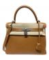 HERMES（エルメス）の古着「ケリー28 内縫い/トゴ/ゴールド/シルバー金具/◻︎M:2009年」｜ゴールド