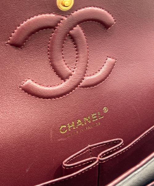 CHANEL（シャネル）CHANEL (シャネル) Double Flap Chain Shoulder Bag/Matelassé 25/マトラッセ25/Wフラップチェーンショルダーバッグ ブラック サイズ:25の古着・服飾アイテム