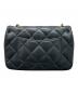 CHANEL (シャネル) ミニ マトラッセ18 ハートチャームチェーンショルダーバッグ ブラック：600000円