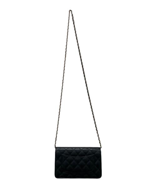 CHANEL（シャネル）CHANEL (シャネル) マトラッセチェーンウォレット ブラックの古着・服飾アイテム