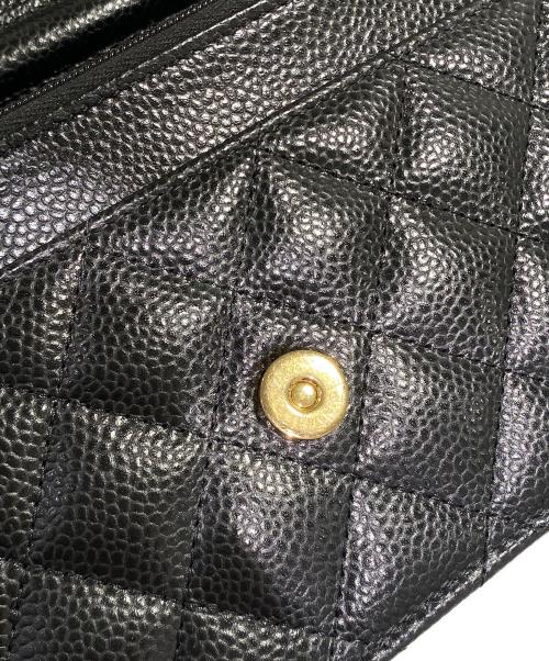 CHANEL（シャネル）CHANEL (シャネル) マトラッセチェーンウォレット ブラックの古着・服飾アイテム