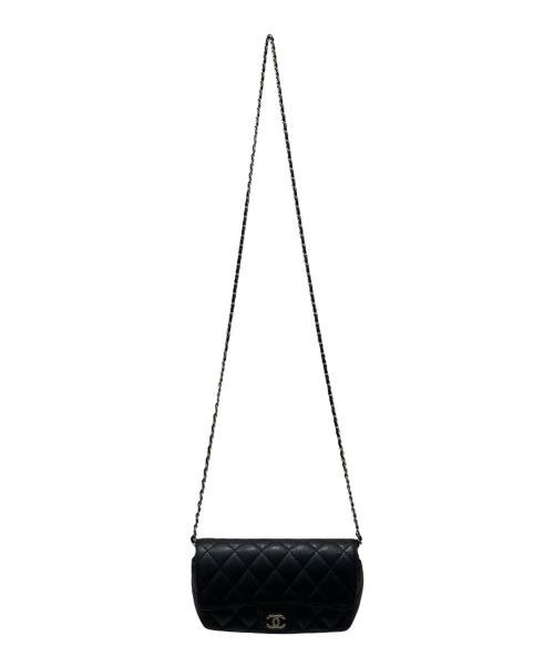 CHANEL（シャネル）CHANEL (シャネル) Matelasse Eyewear Case With Chain/マトラッセ アイウェアケース ショルダー ブラックの古着・服飾アイテム