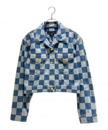 LOUIS VUITTON（ルイ ヴィトン）の古着「24SS Damier Denim Jacket ダミエ デニムジャケット/RW241WW」｜インディゴ