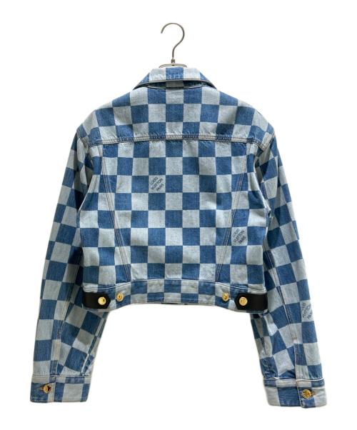 LOUIS VUITTON（ルイ ヴィトン）LOUIS VUITTON (ルイ ヴィトン) 24SS Damier Denim Jacket ダミエ デニムジャケット/RW241WW インディゴ サイズ:38の古着・服飾アイテム