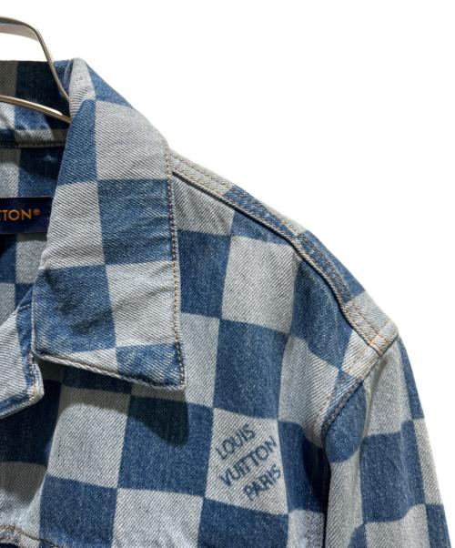 LOUIS VUITTON（ルイ ヴィトン）LOUIS VUITTON (ルイ ヴィトン) 24SS Damier Denim Jacket ダミエ デニムジャケット/RW241WW インディゴ サイズ:38の古着・服飾アイテム