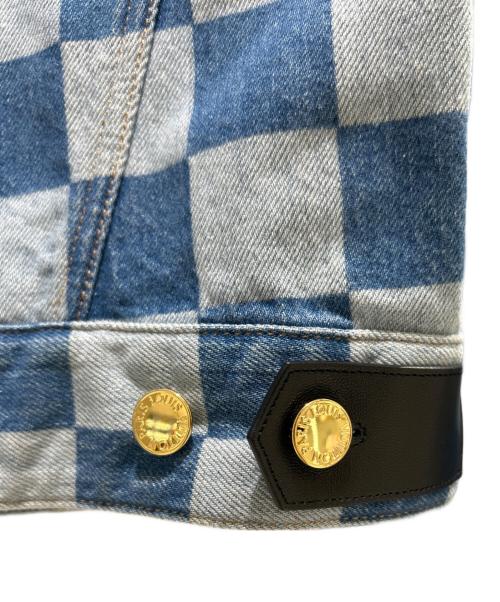 LOUIS VUITTON（ルイ ヴィトン）LOUIS VUITTON (ルイ ヴィトン) 24SS Damier Denim Jacket ダミエ デニムジャケット/RW241WW インディゴ サイズ:38の古着・服飾アイテム