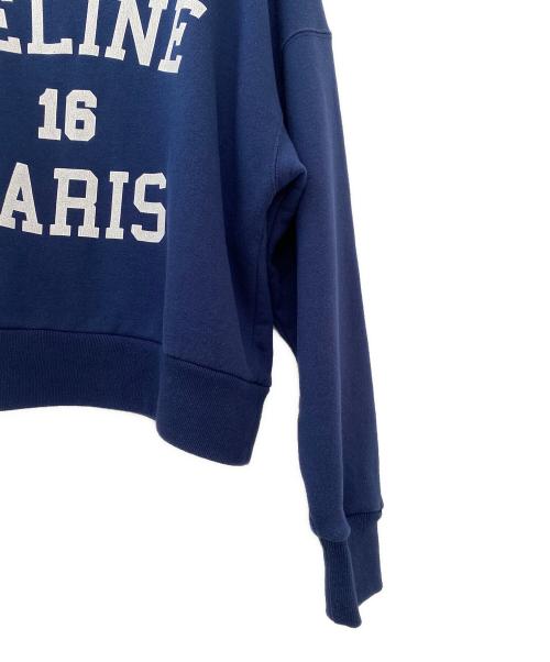 CELINE（セリーヌ）CELINE (セリーヌ) カレッジロゴスウェット ネイビー サイズ:Mの古着・服飾アイテム