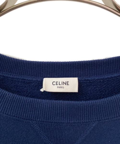 CELINE（セリーヌ）CELINE (セリーヌ) カレッジロゴスウェット ネイビー サイズ:Mの古着・服飾アイテム