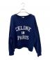 CELINE（セリーヌ）の古着「カレッジロゴスウェット」｜ネイビー