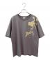 DRIES VAN NOTEN（ドリスヴァンノッテン）の古着「フラワーエンブロイダリーTシャツ」｜グレー