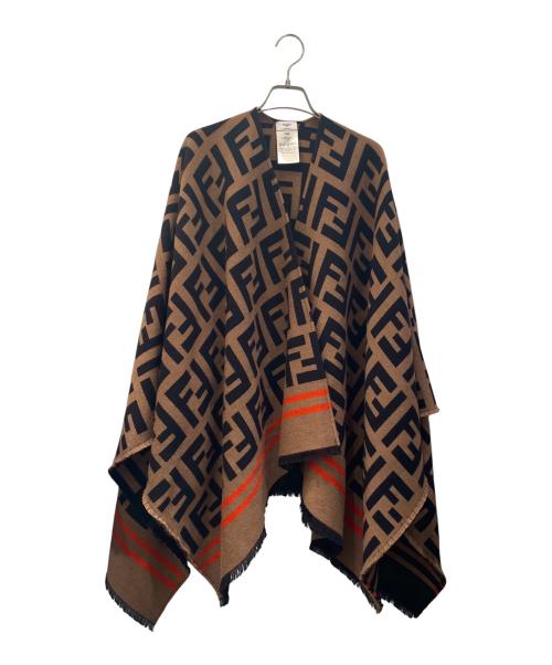 FENDI（フェンディ）FENDI (フェンディ) ズッカ柄ポンチョ ベージュ サイズ:FREEの古着・服飾アイテム