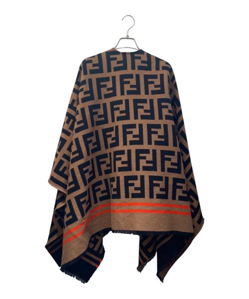 FENDI（フェンディ）FENDI (フェンディ) ズッカ柄ポンチョ ベージュ サイズ:FREEの古着・服飾アイテム